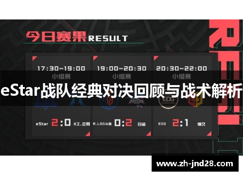 eStar战队经典对决回顾与战术解析 eStar战队经典对决回顾与战术解析
