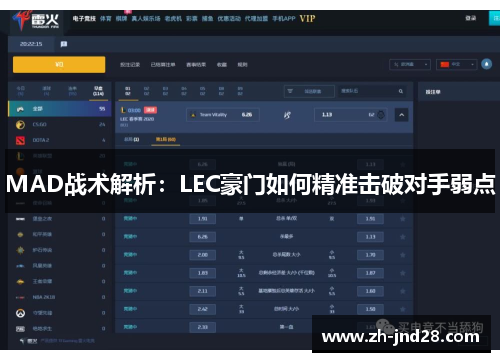 MAD战术解析：LEC豪门如何精准击破对手弱点